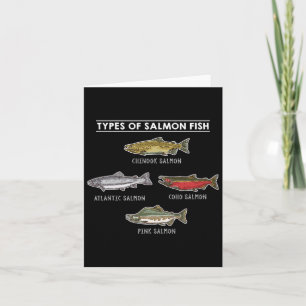 Typen von Salmon Fish For Salmon Fishing Karte