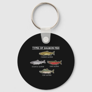 Typen von Salmon Fish For Salmon Fishing Schlüsselanhänger