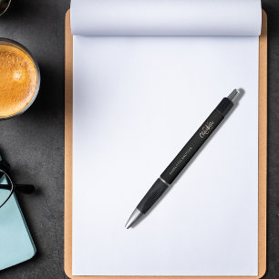 Typenschrift für schwarzes Gold Kugelschreiber