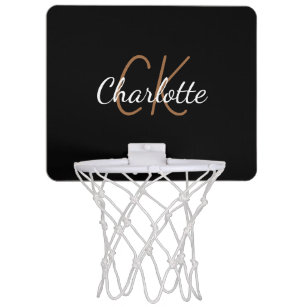 Typenschrift für schwarzes Gold Mini Basketball Netz