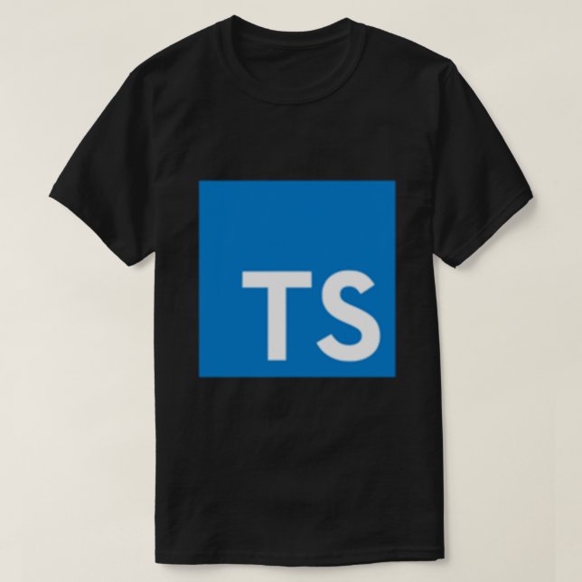 TypeScript Logo (White) Classic T-Shirt (Design vorne)