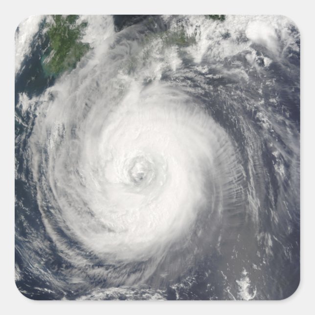 Typhoon Chaba Quadratischer Aufkleber (Vorderseite)