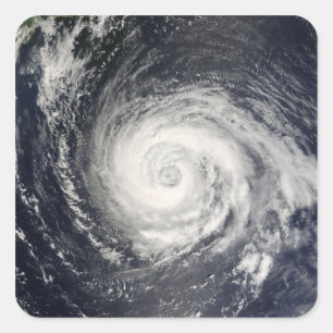 Typhoon Fitow Quadratischer Aufkleber