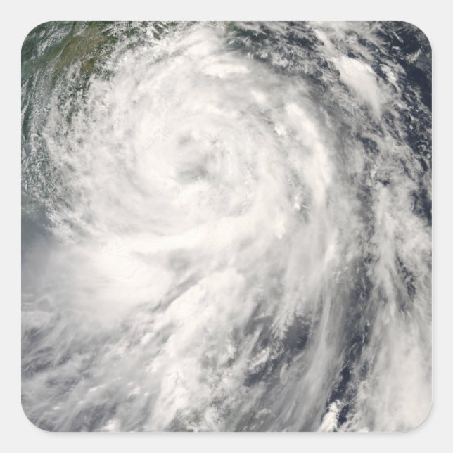 Typhoon Fung-wong Quadratischer Aufkleber (Vorderseite)