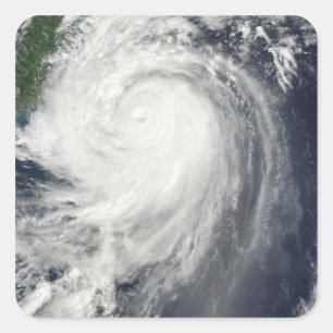 Typhoon Jangmi Quadratischer Aufkleber