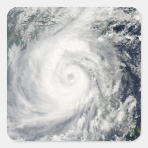 Typhoon Megi 2 Quadratischer Aufkleber