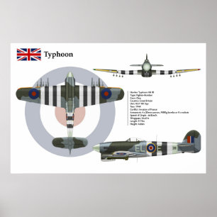 Typhoon Mk 1B 181 Squadron Poster