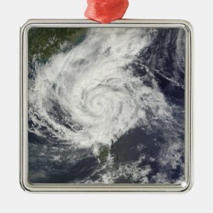 Typhoon Parma Silbernes Ornament
