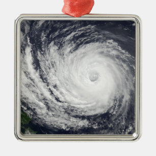 Typhoon Phanfone Silbernes Ornament