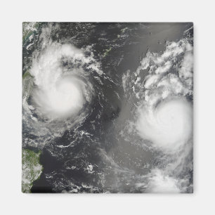 Typhoon Saomai und Tropensturm Bopha Magnet