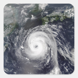Typhoon Sinlaku 2 Quadratischer Aufkleber
