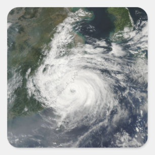 Typhoon Sinlaku Quadratischer Aufkleber