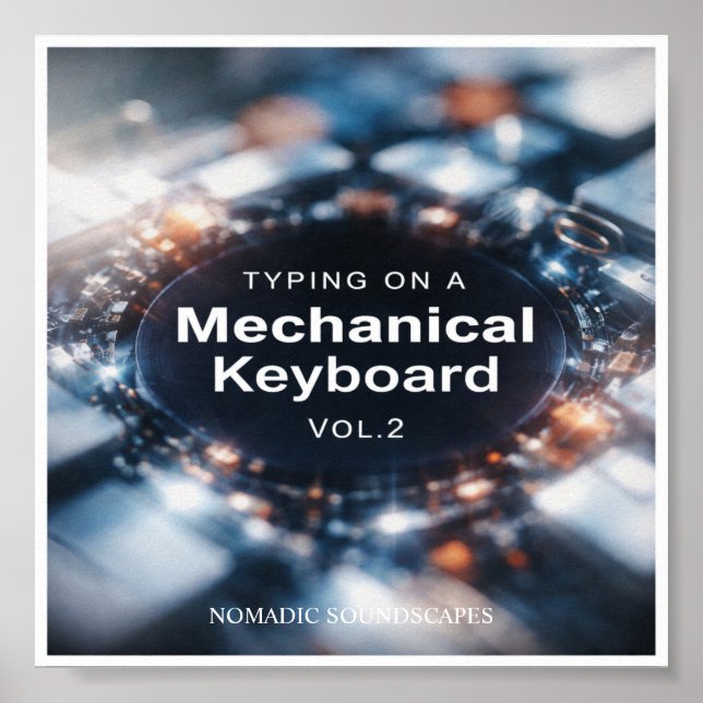 Typing on a Mechanical Keyboard Vol.2 Album Cover Poster (Vorne)