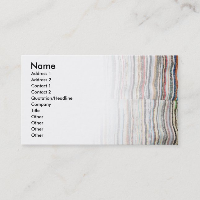 Typische Decke von den Azoren Visitenkarte (Vorderseite)