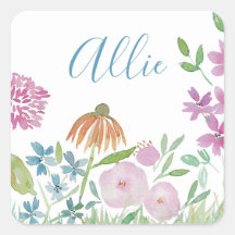 Typische florale Aufkleber