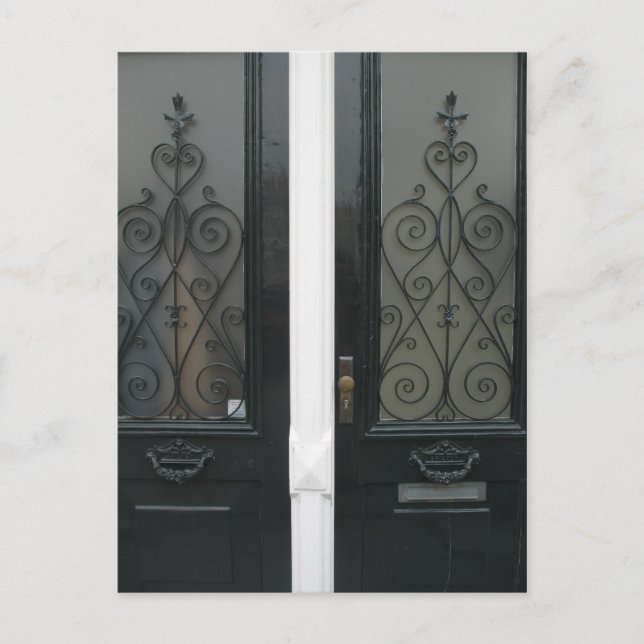 Typische niederländische Türen in Holland Foto Pos Postkarte (Vorderseite)