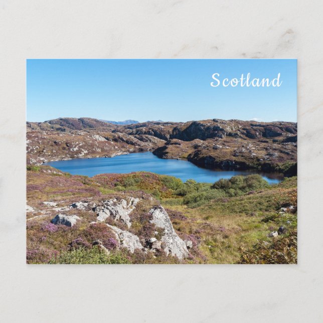 Typische schottische Highlands-Landschaft - Schott Postkarte (Vorderseite)