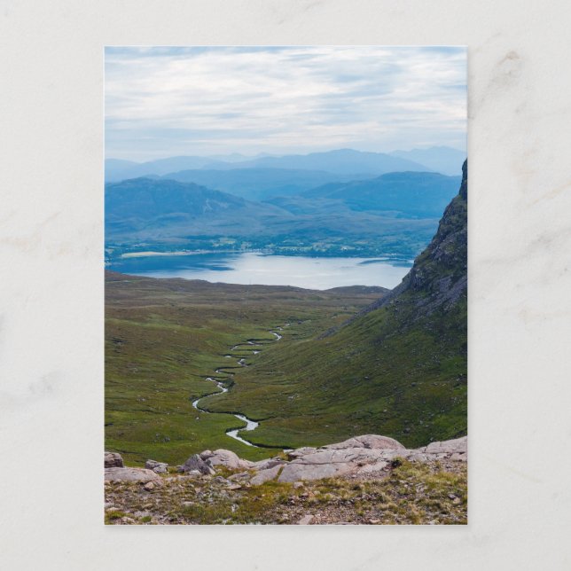 Typische schottische Highlands-Landschaft - Schott Postkarte (Vorderseite)