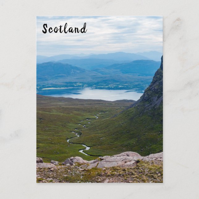 Typische schottische Highlands-Landschaft - Schott Postkarte (Vorderseite)