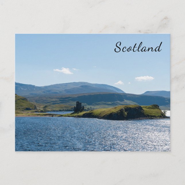 Typische schottische Highlands-Landschaft - Schott Postkarte (Vorderseite)