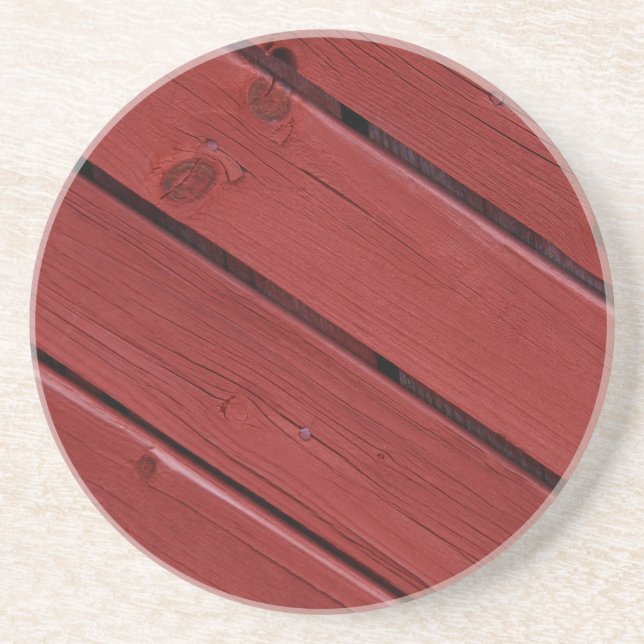 Typische schwedische Falun Farben, rot Farbe Getränkeuntersetzer (Vorne)