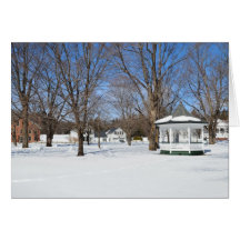 Typische Stadt Vermont im Winter