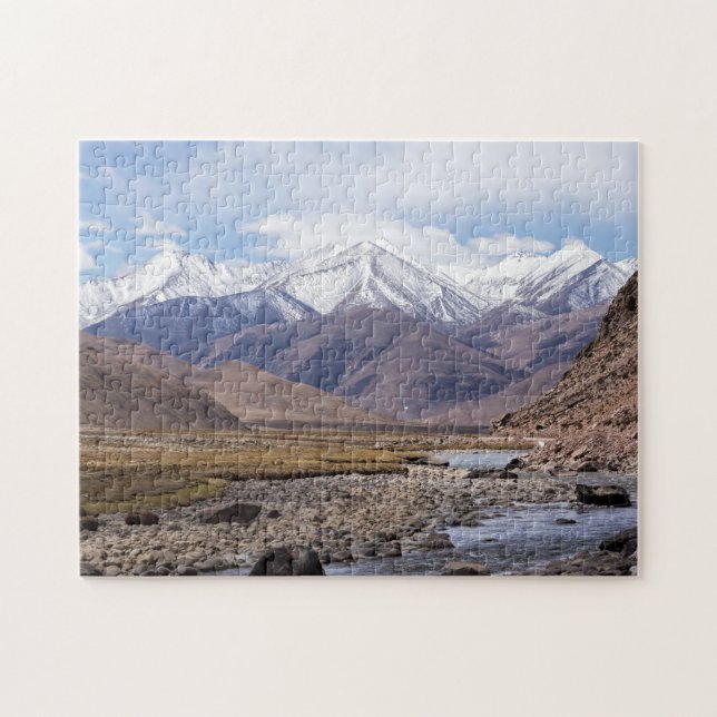 Typische tibetische Berglandschaft Puzzle (Horizontal)