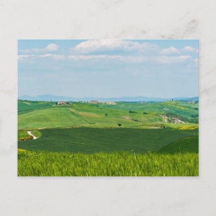 Typische toskanische Landschaft mit Hügeln - Itali Postkarte