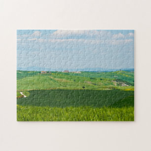 Typische toskanische Landschaft mit Hügeln - Itali Puzzle