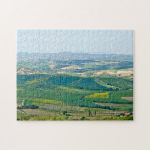 Typische toskanische Landschaft mit Hügeln - Itali Puzzle
