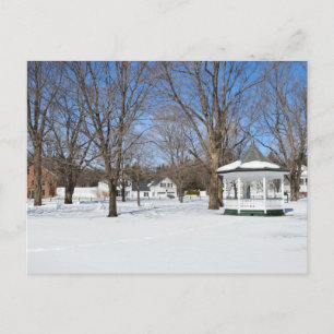 Typische Winterpostkarte einer Vermont-Stadt Postkarte