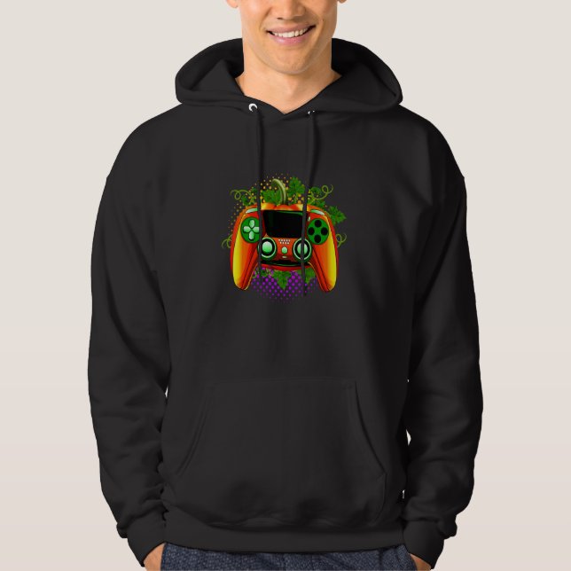 Typischer Gamer Halloween Videospiel-Controller Hoodie (Vorderseite)
