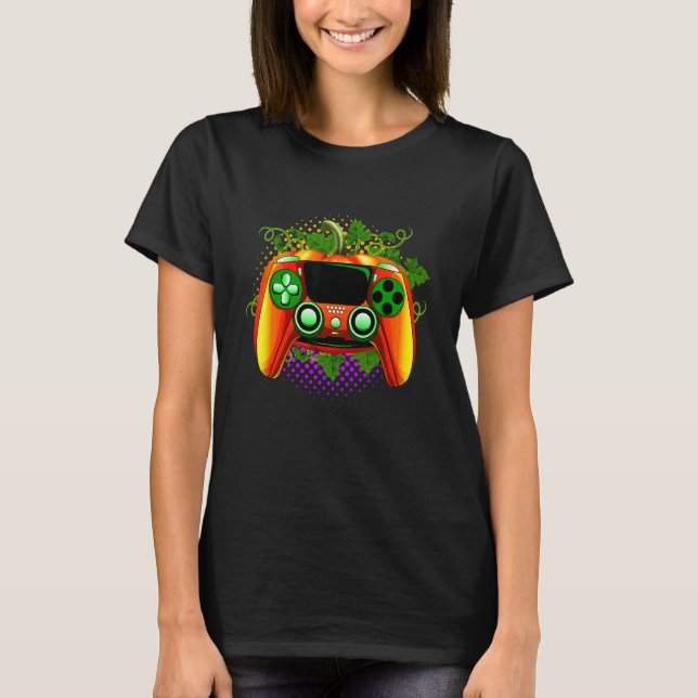 Typischer Gamer Halloween Videospiel-Controller T-Shirt (Vorderseite)