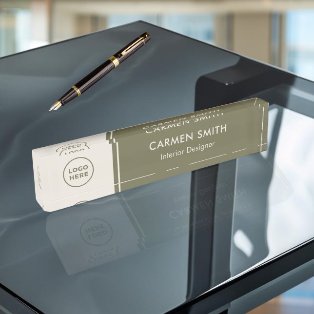 Typisches, akryllisches Führungskraft, grüner Schr Namensplakette (Von Creator hochgeladen)