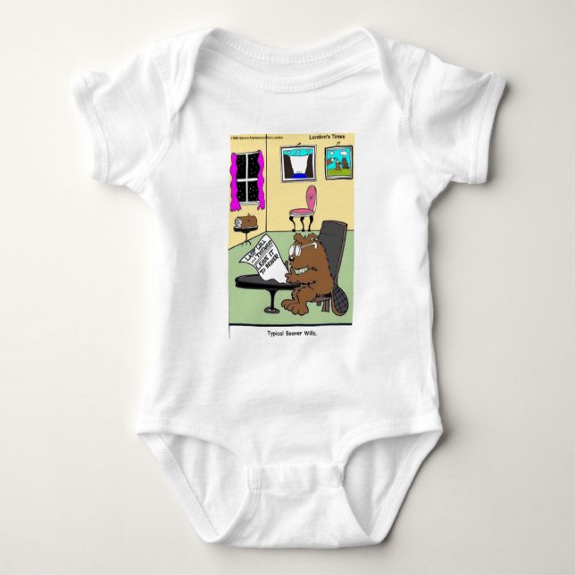 Typisches Biber-Endspiel & Testament Baby Strampler (Vorderseite)