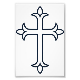 Typisches Christliches Kreuz Fotodruck