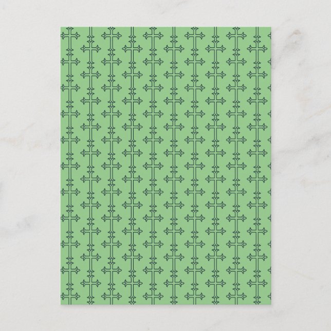 Typisches Christliches Kreuz Postkarte (Vorderseite)