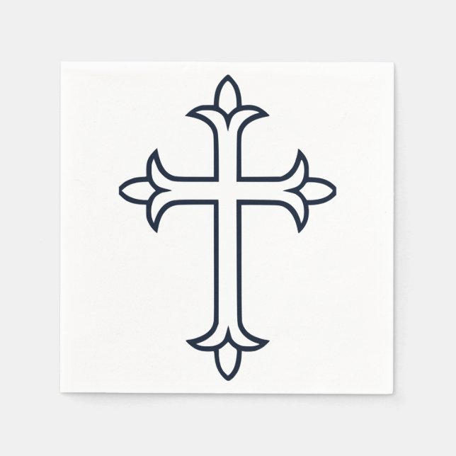 Typisches Christliches Kreuz Serviette (Vorderseite)
