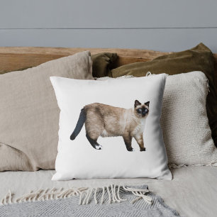 Typisches Foto für die Katze - Weißes Muster Kissen