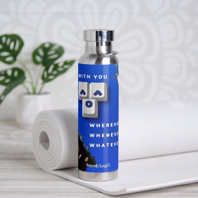 Typografie_1_mit dir_1 trinkflasche (Yoga)