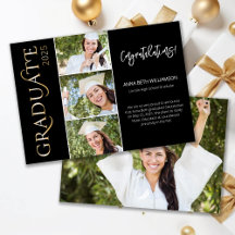 Typografie 4 Foto Black and Gold Abschluss