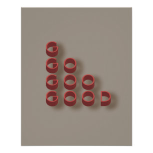 typografie_4_Sehr gutes Hochglanzposter Poster