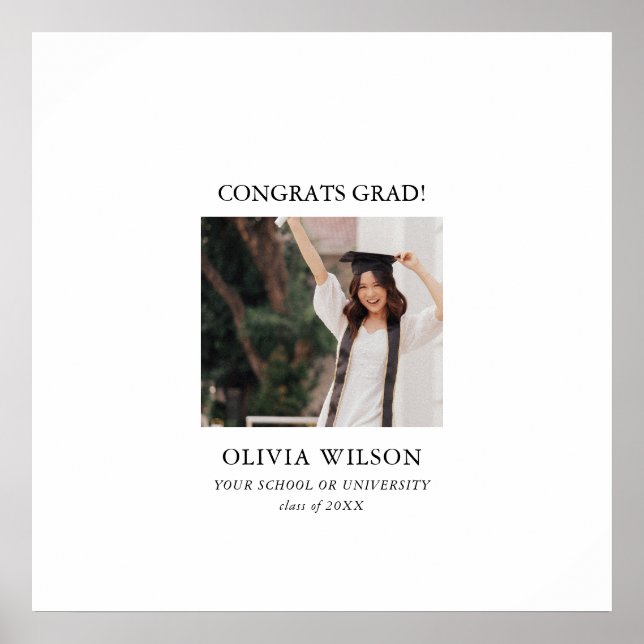 Typografie Abschluss Gast Signature Poster (Vorne)