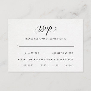 Typografie auf Watercolor-Papier UAWG   RSVP Karte