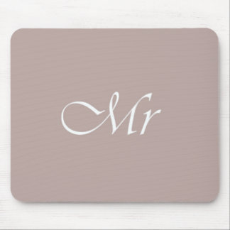 Typografie Beige Mousepad