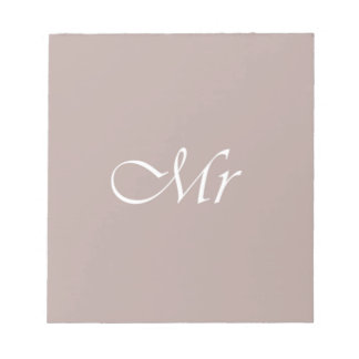 Typografie Beige Notizblock