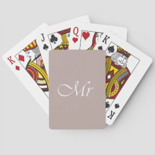 Typografie Beige Spielkarten