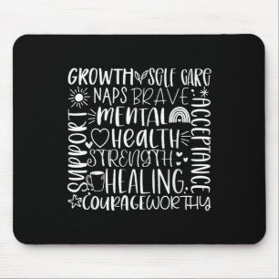 Typografie Bewusstsein für psychische Gesundheit - Mousepad
