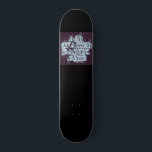 Typografie Black Skateboard<br><div class="desc">Ein tiefblaues und schwarzes Skateboard mit cooler Typografie-Gestaltung der vier Elemente: Luft,  Wasser,  Erde,  Feuer. Wie uralte Kulturen Kosmologie beschreiben.</div>