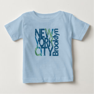 Typografie Brooklyns New York Baby T-shirt
